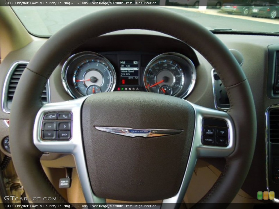 Dark Frost Beige/Medium Frost Beige Interior Steering Wheel for the 2013 Chrysler Town & Country Touring - L #70259201