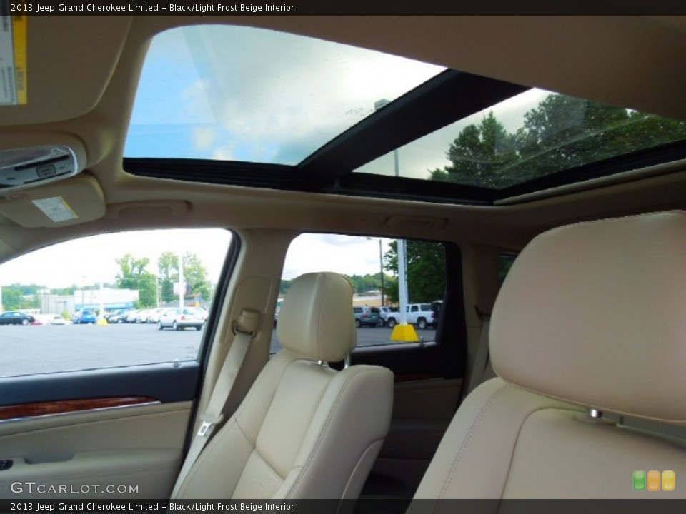 Black/Light Frost Beige Interior Sunroof for the 2013 Jeep Grand Cherokee Limited #70259860