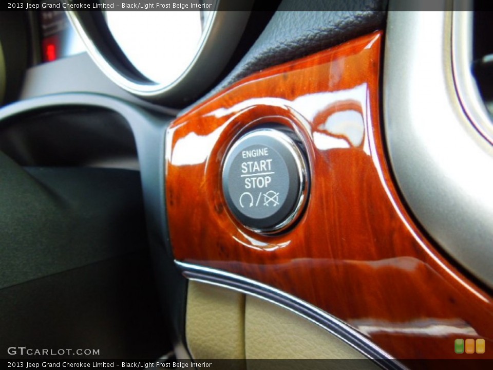 Black/Light Frost Beige Interior Controls for the 2013 Jeep Grand Cherokee Limited #70259881