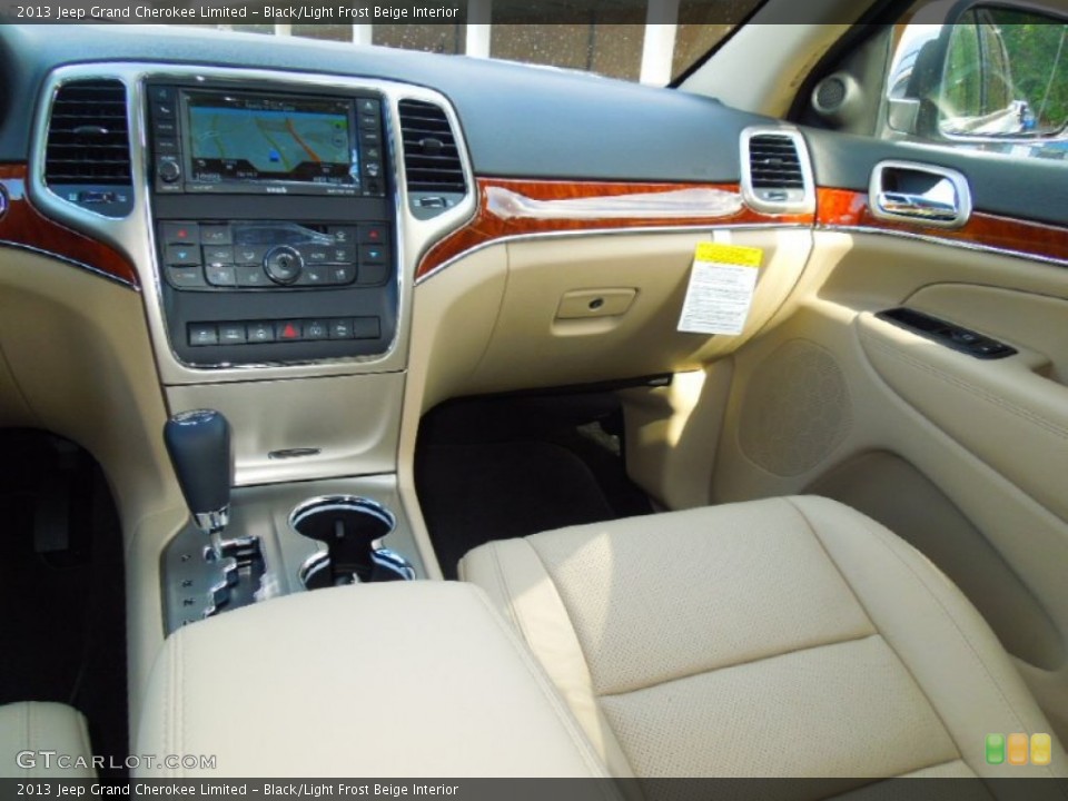 Black/Light Frost Beige Interior Dashboard for the 2013 Jeep Grand Cherokee Limited #70259920