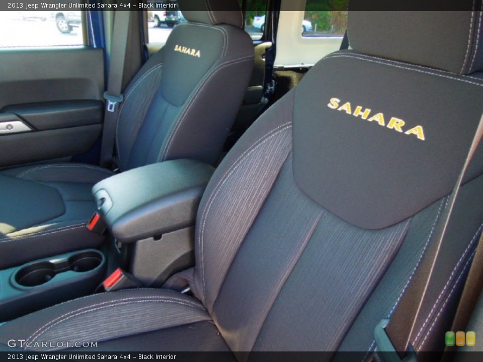 Black Interior Photo for the 2013 Jeep Wrangler Unlimited Sahara 4x4 #70260028