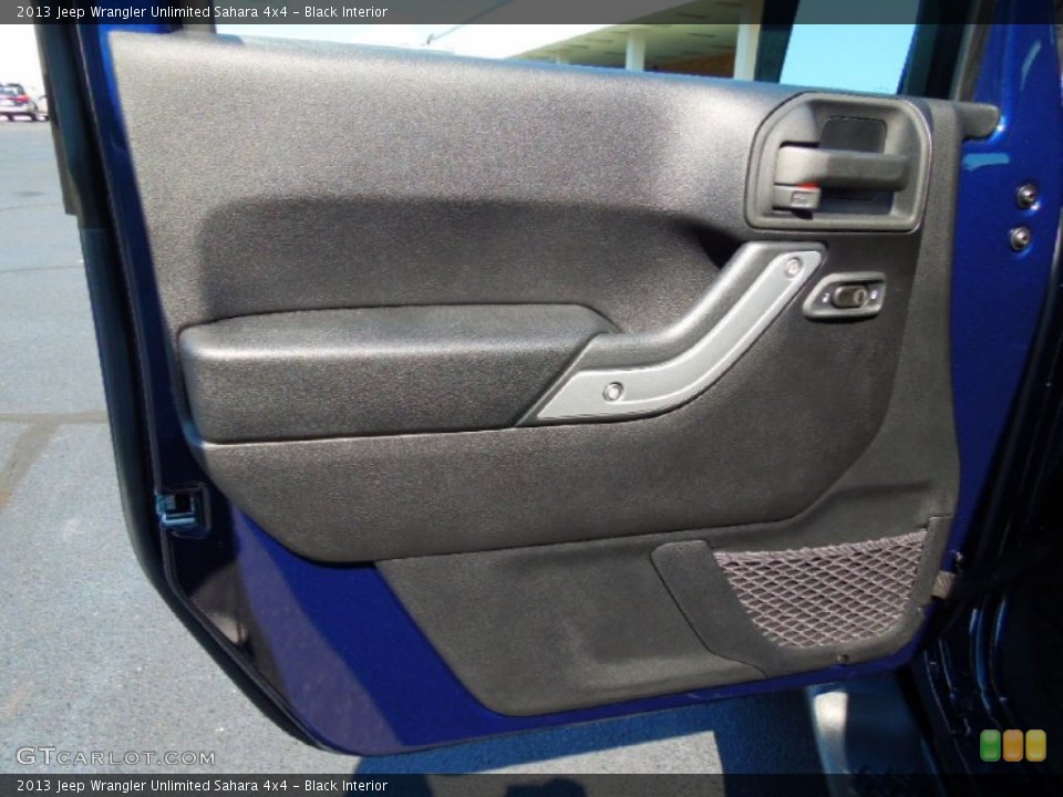 Black Interior Door Panel for the 2013 Jeep Wrangler Unlimited Sahara 4x4 #70260034