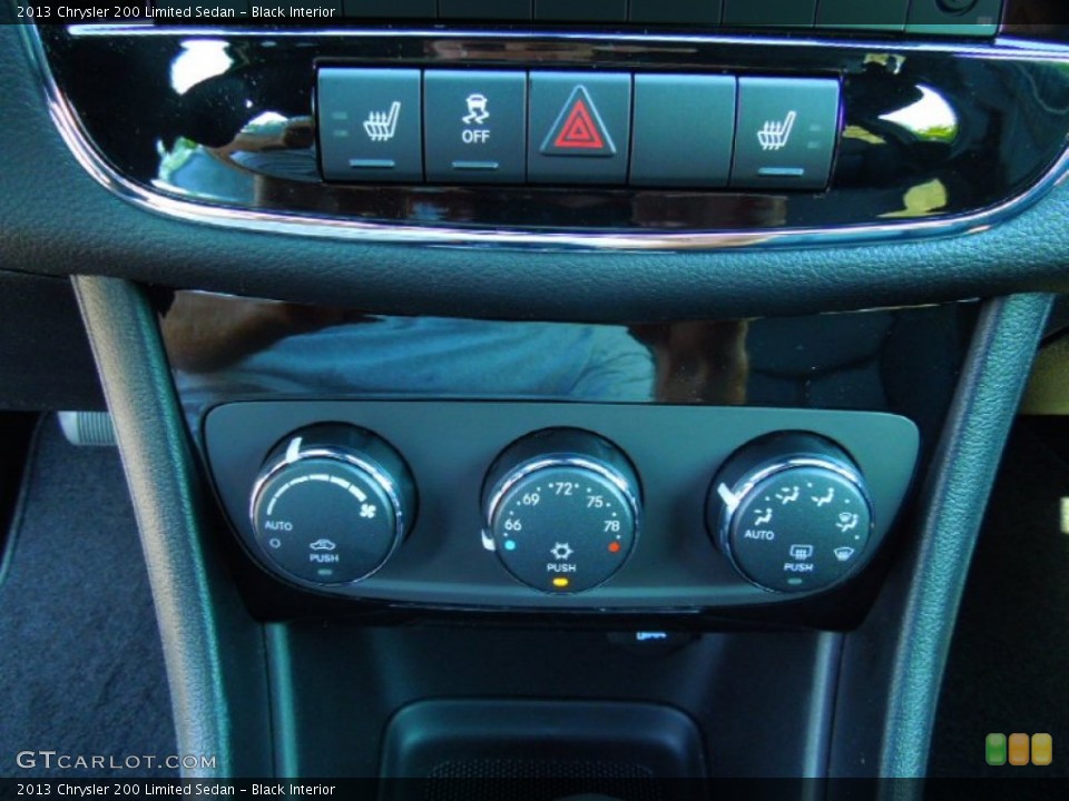 Black Interior Controls for the 2013 Chrysler 200 Limited Sedan #70260367