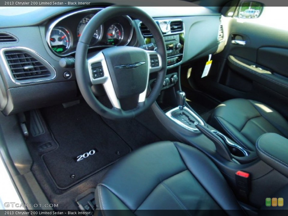 Black Interior Prime Interior for the 2013 Chrysler 200 Limited Sedan #70260454