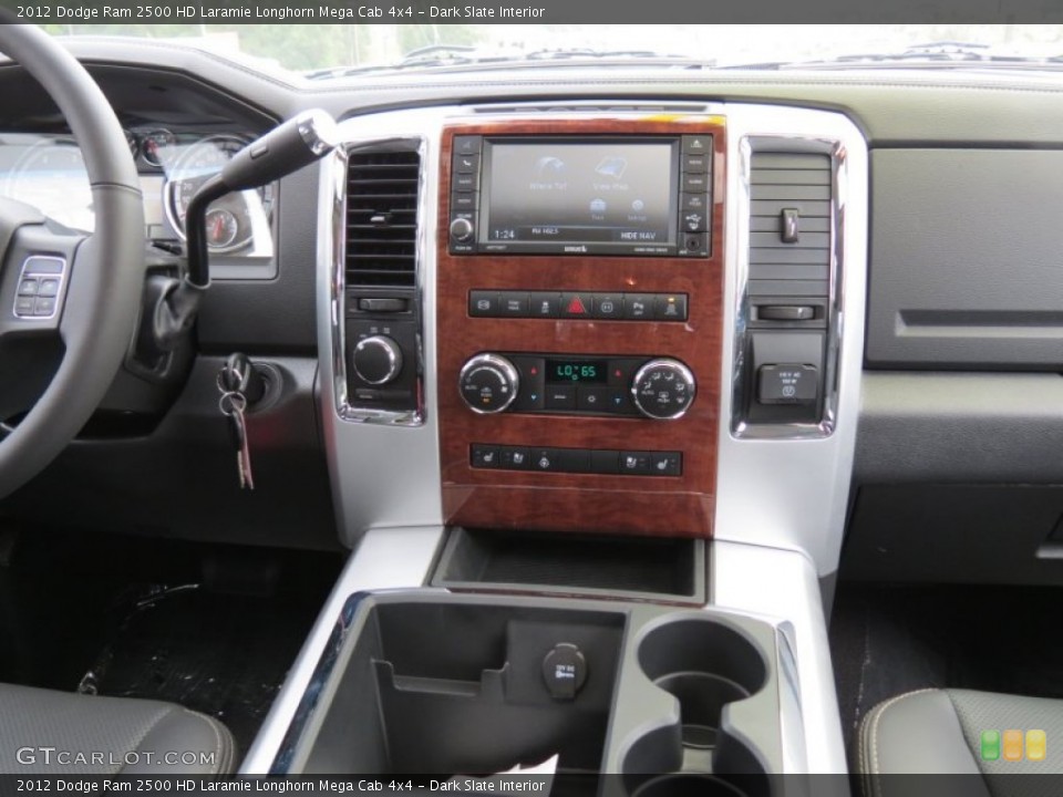 Dark Slate Interior Controls for the 2012 Dodge Ram 2500 HD Laramie Longhorn Mega Cab 4x4 #70260682