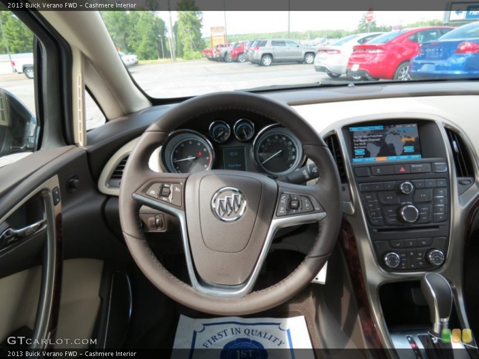 Cashmere Interior Steering Wheel for the 2013 Buick Verano FWD #70260814