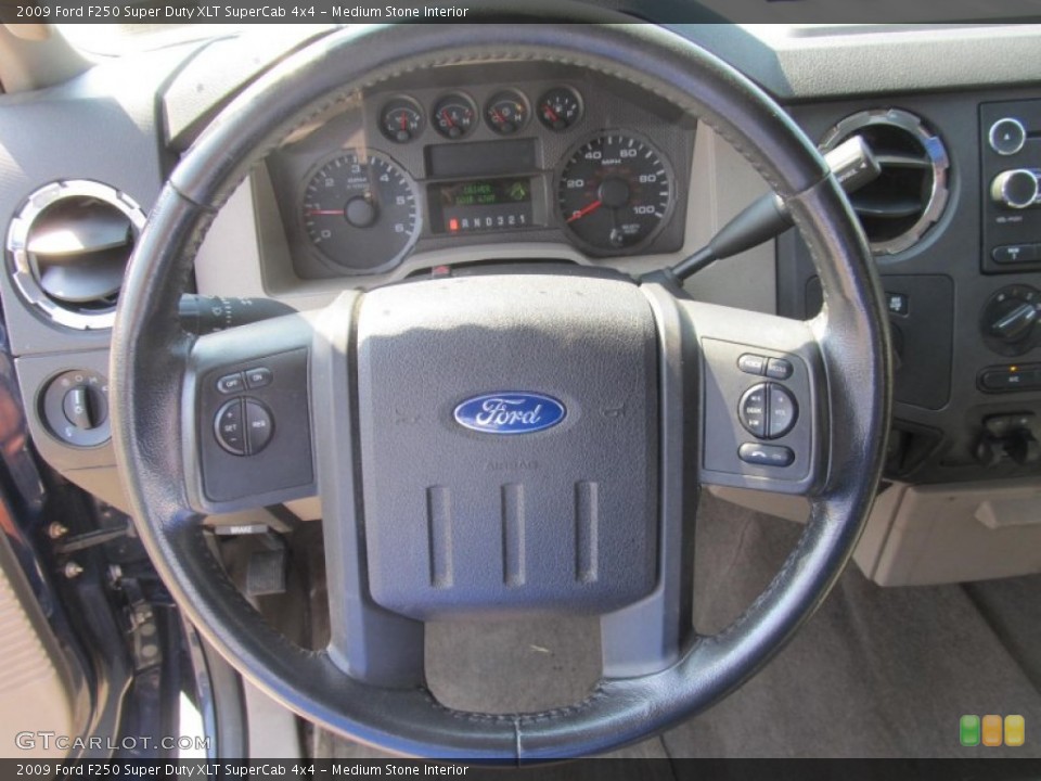 Medium Stone Interior Steering Wheel for the 2009 Ford F250 Super Duty XLT SuperCab 4x4 #70261009