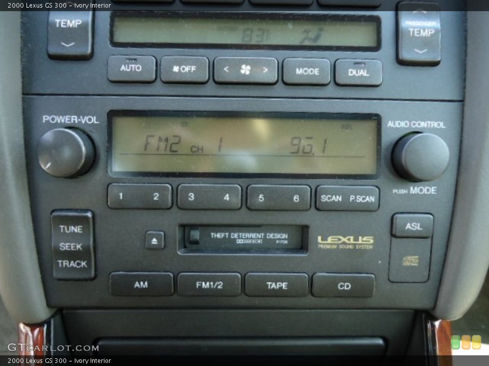 Ivory Interior Audio System for the 2000 Lexus GS 300 #70261402