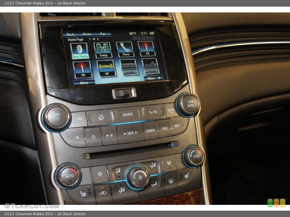 Jet Black Interior Controls for the 2013 Chevrolet Malibu ECO #70261903
