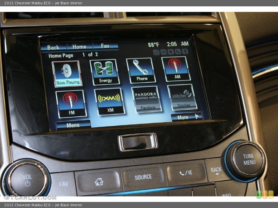 Jet Black Interior Controls for the 2013 Chevrolet Malibu ECO #70261918