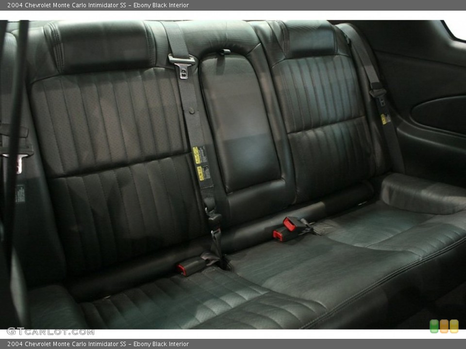 Ebony Black Interior Rear Seat for the 2004 Chevrolet Monte Carlo Intimidator SS #70262227