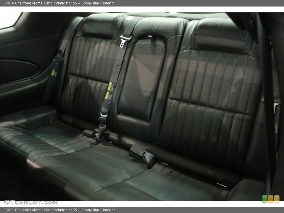 Ebony Black Interior Rear Seat for the 2004 Chevrolet Monte Carlo Intimidator SS #70262233