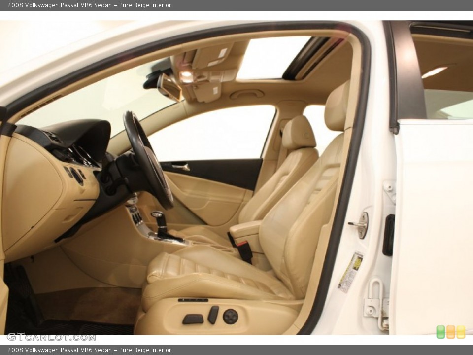 Pure Beige Interior Photo for the 2008 Volkswagen Passat VR6 Sedan #70264003