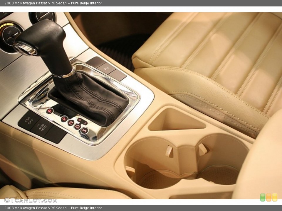 Pure Beige Interior Transmission for the 2008 Volkswagen Passat VR6 Sedan #70264030