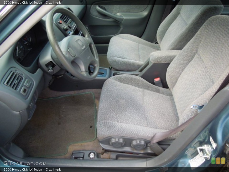 Gray Interior Front Seat for the 2000 Honda Civic LX Sedan #70267256