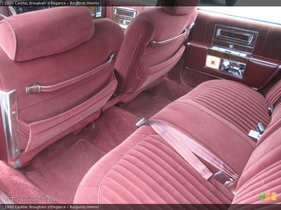 Burgundy Interior Photo for the 1990 Cadillac Brougham d'Elegance #70269082