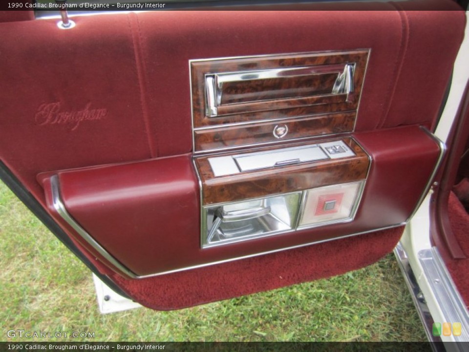 Burgundy Interior Door Panel for the 1990 Cadillac Brougham d'Elegance #70269091
