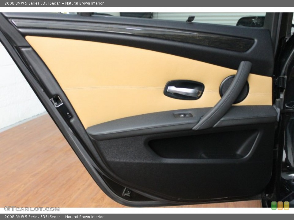 Natural Brown Interior Door Panel for the 2008 BMW 5 Series 535i Sedan #70271347