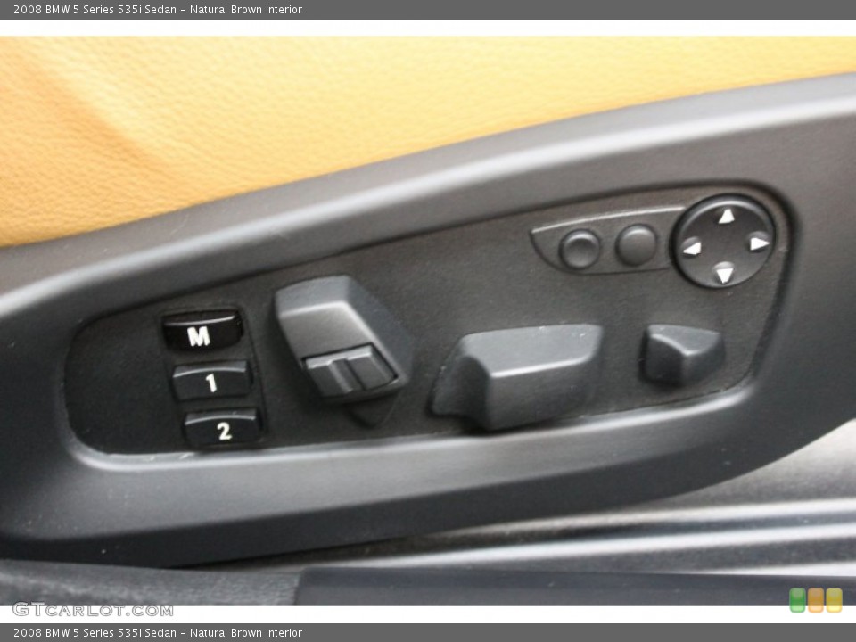 Natural Brown Interior Controls for the 2008 BMW 5 Series 535i Sedan #70271452