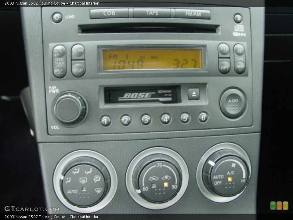 Charcoal Interior Controls for the 2003 Nissan 350Z Touring Coupe #70278895