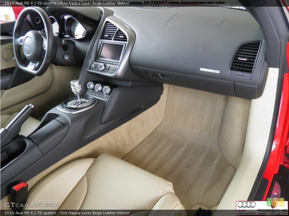 Fine Nappa Luxor Beige Leather Interior Dashboard for the 2010 Audi R8 4.2 FSI quattro #70287877
