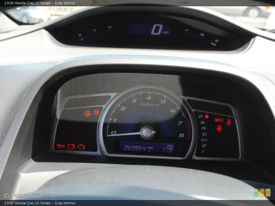 Gray Interior Gauges for the 2008 Honda Civic LX Sedan #70288405