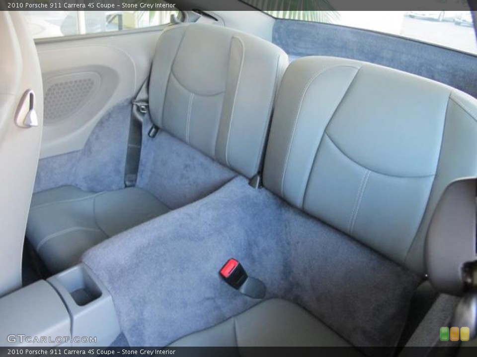 Stone Grey Interior Rear Seat for the 2010 Porsche 911 Carrera 4S Coupe #70291500