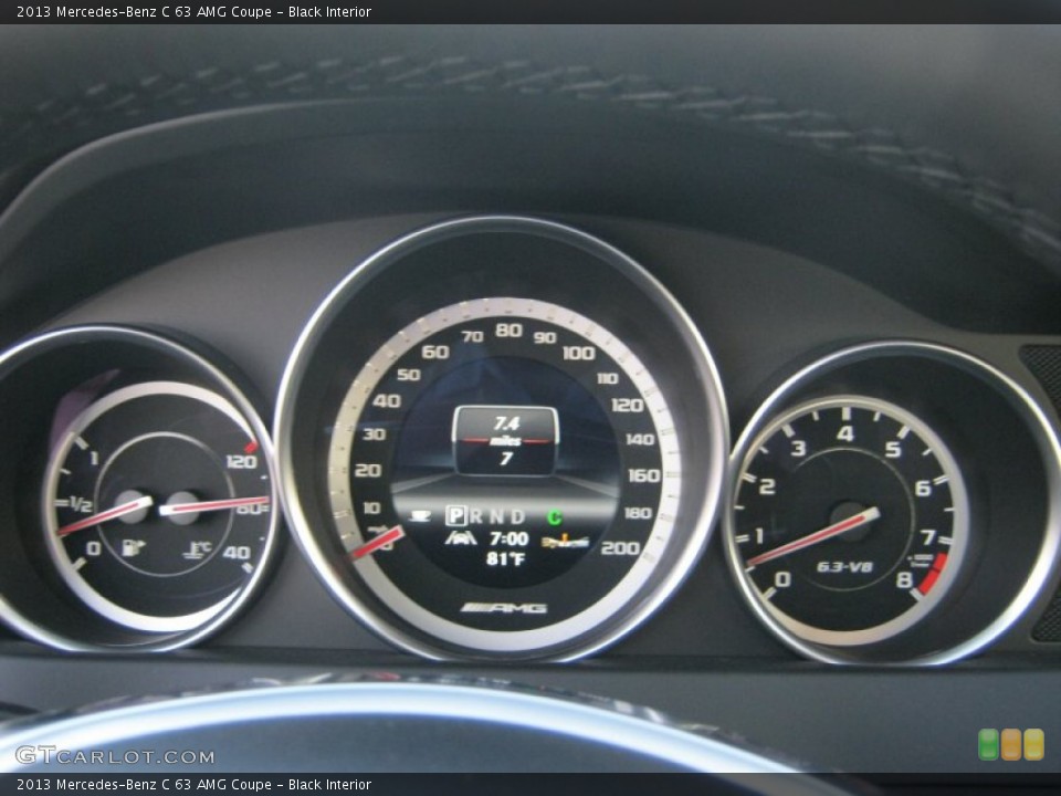 Black Interior Gauges for the 2013 Mercedes-Benz C 63 AMG Coupe #70292985