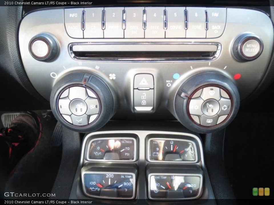 Black Interior Controls for the 2010 Chevrolet Camaro LT/RS Coupe #70296311