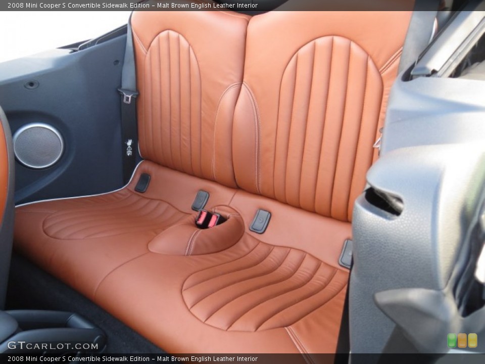 Malt Brown English Leather Interior Photo for the 2008 Mini Cooper S Convertible Sidewalk Edition #70296992