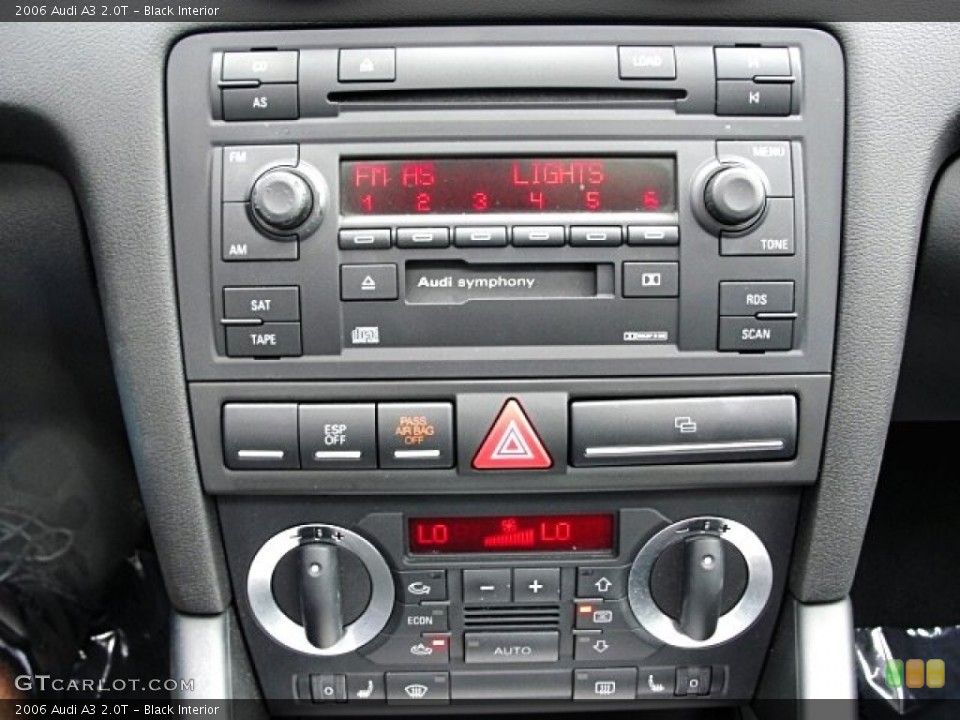 Black Interior Controls for the 2006 Audi A3 2.0T #70301672