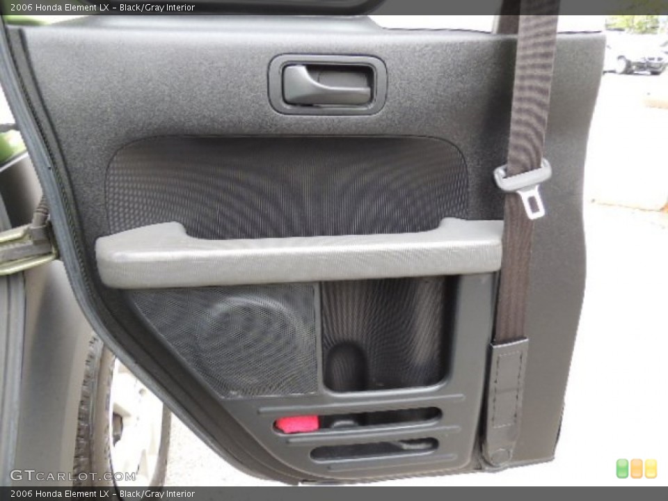 Black/Gray Interior Door Panel for the 2006 Honda Element LX #70304456