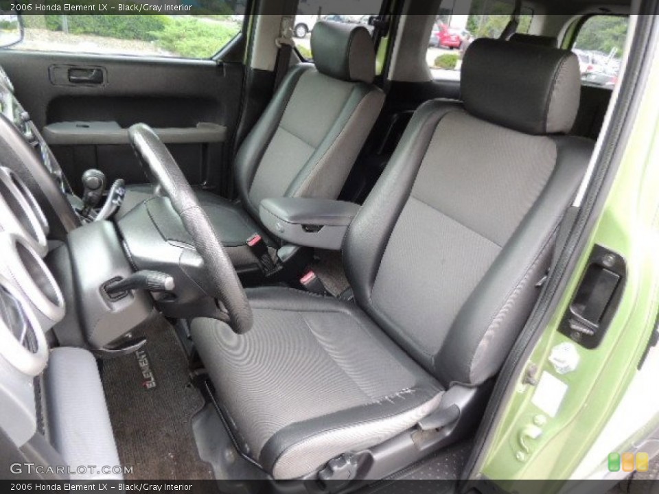 Black/Gray Interior Front Seat for the 2006 Honda Element LX #70304567