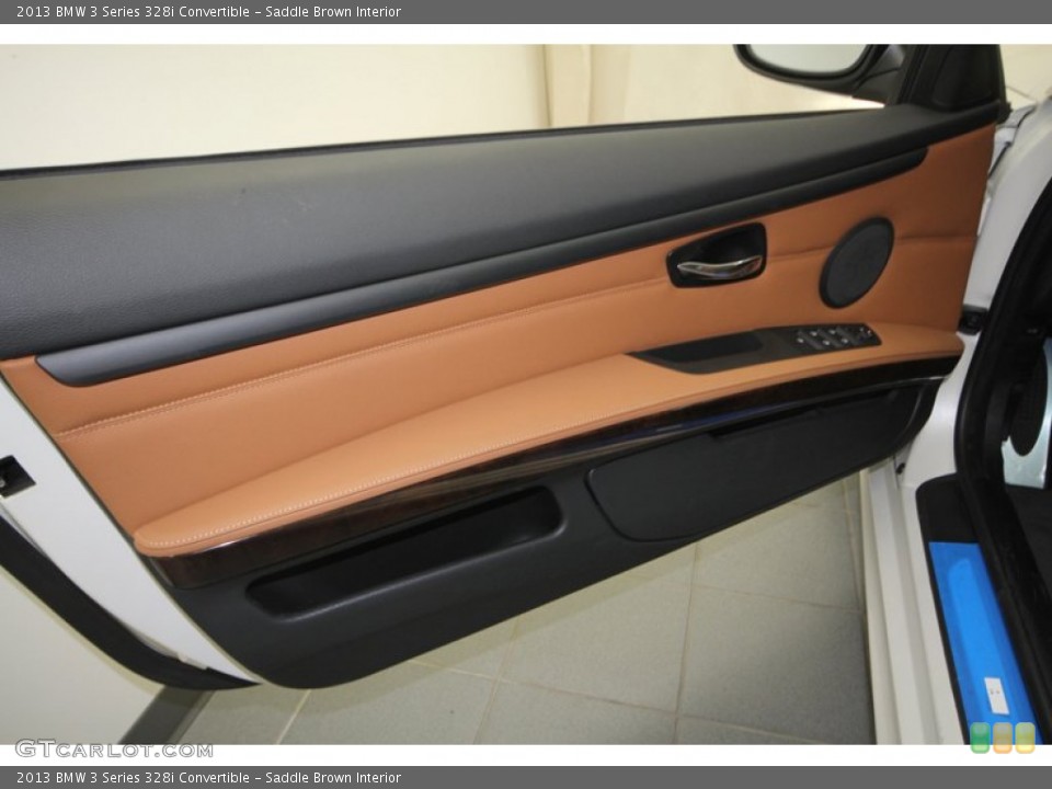 Saddle Brown Interior Door Panel for the 2013 BMW 3 Series 328i Convertible #70305584
