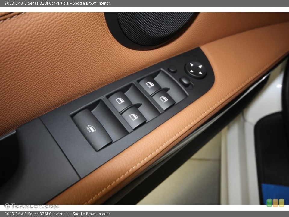 Saddle Brown Interior Controls for the 2013 BMW 3 Series 328i Convertible #70305593