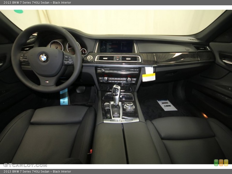 Black Interior Dashboard for the 2013 BMW 7 Series 740Li Sedan #70305755