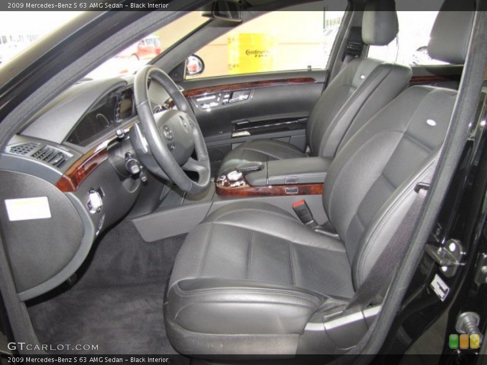 Black Interior Photo for the 2009 Mercedes-Benz S 63 AMG Sedan #70306817