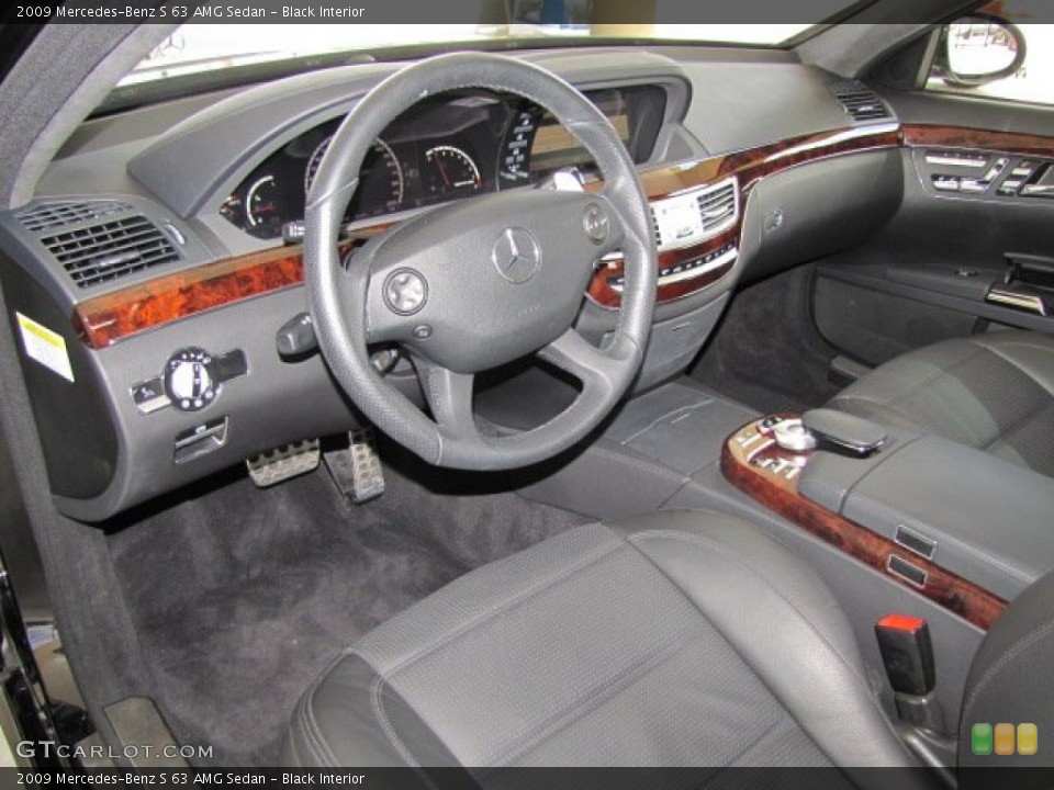 Black Interior Prime Interior for the 2009 Mercedes-Benz S 63 AMG Sedan #70306901