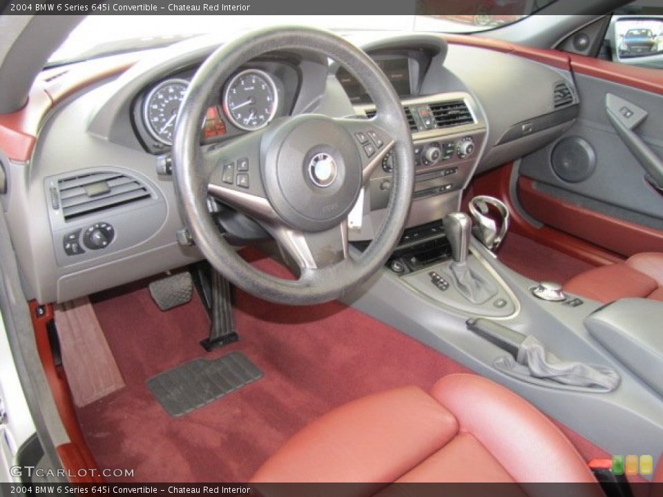 Chateau Red Interior Prime Interior for the 2004 BMW 6 Series 645i Convertible #70308407