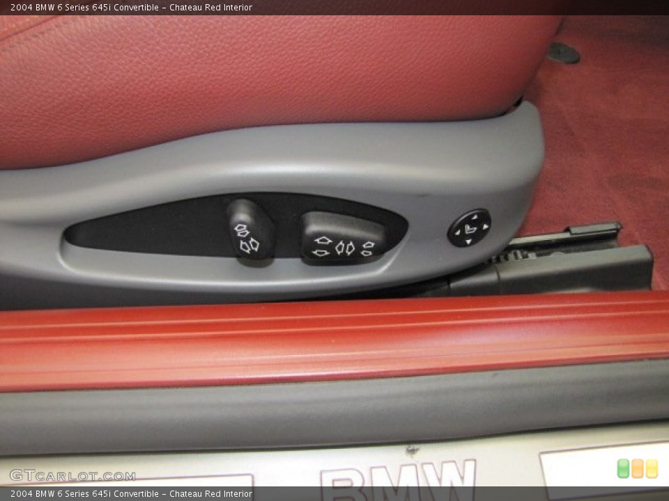 Chateau Red Interior Controls for the 2004 BMW 6 Series 645i Convertible #70308509