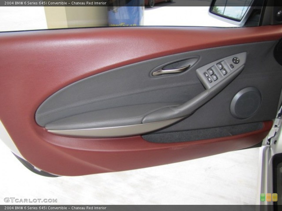 Chateau Red Interior Door Panel for the 2004 BMW 6 Series 645i Convertible #70308566