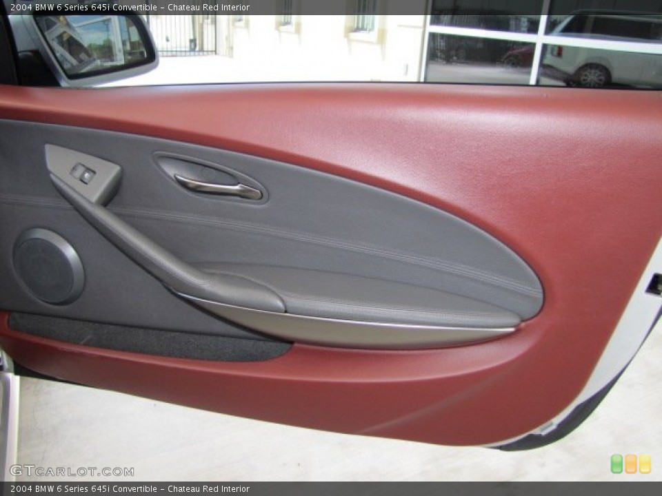 Chateau Red Interior Door Panel for the 2004 BMW 6 Series 645i Convertible #70308575