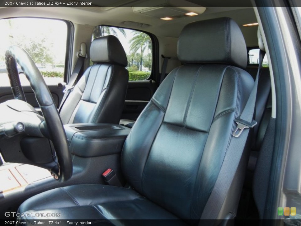 Ebony Interior Front Seat for the 2007 Chevrolet Tahoe LTZ 4x4 #70308601