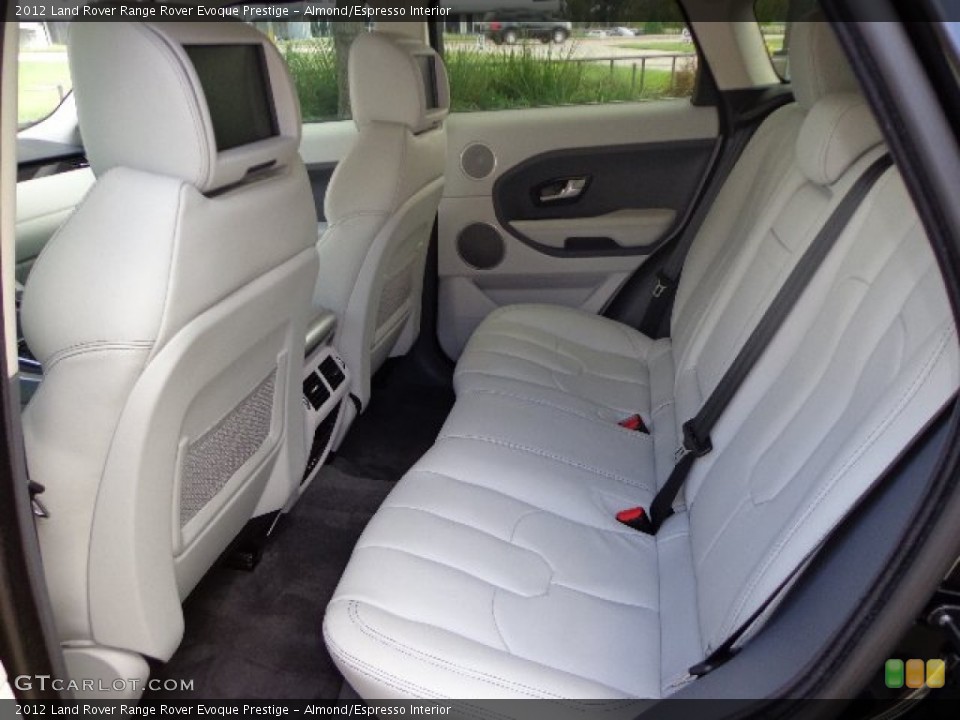 Almond/Espresso Interior Rear Seat for the 2012 Land Rover Range Rover Evoque Prestige #70309664