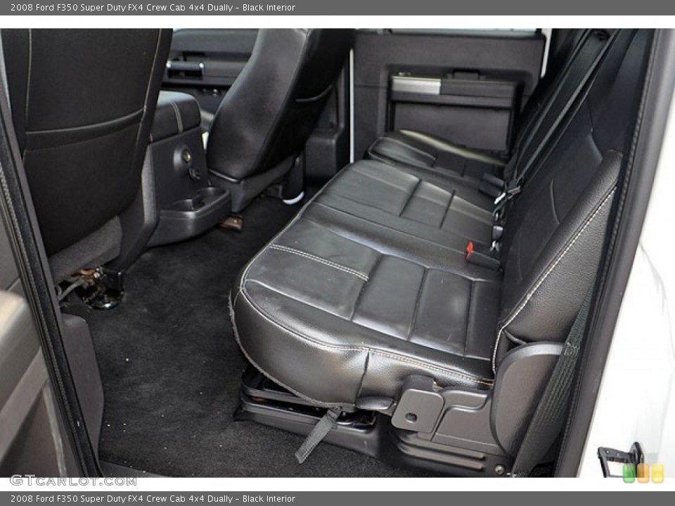 Black Interior Rear Seat for the 2008 Ford F350 Super Duty FX4 Crew Cab 4x4 Dually #70311351