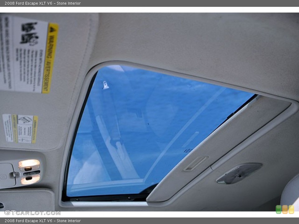 Stone Interior Sunroof for the 2008 Ford Escape XLT V6 #70312050