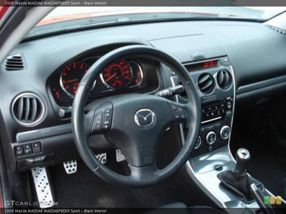 Black Interior Dashboard for the 2006 Mazda MAZDA6 MAZDASPEED6 Sport #70312947