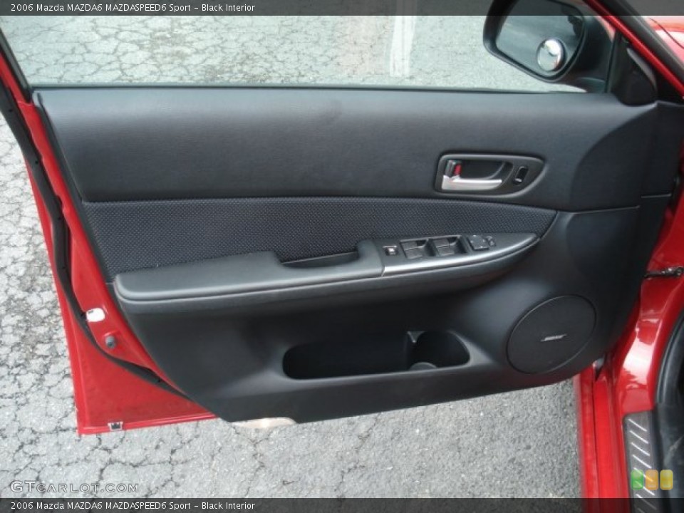 Black Interior Door Panel for the 2006 Mazda MAZDA6 MAZDASPEED6 Sport #70312962