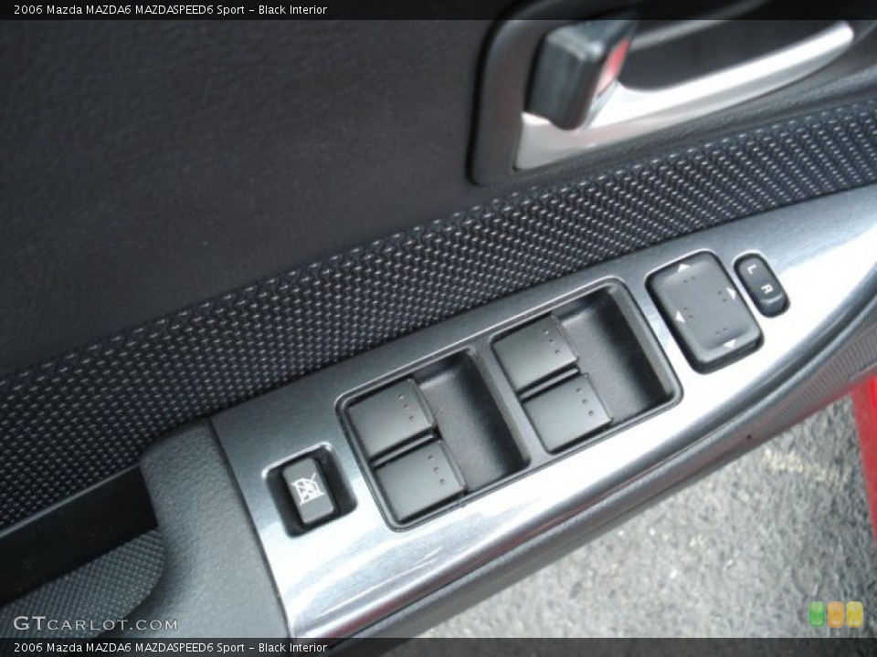 Black Interior Controls for the 2006 Mazda MAZDA6 MAZDASPEED6 Sport #70313004