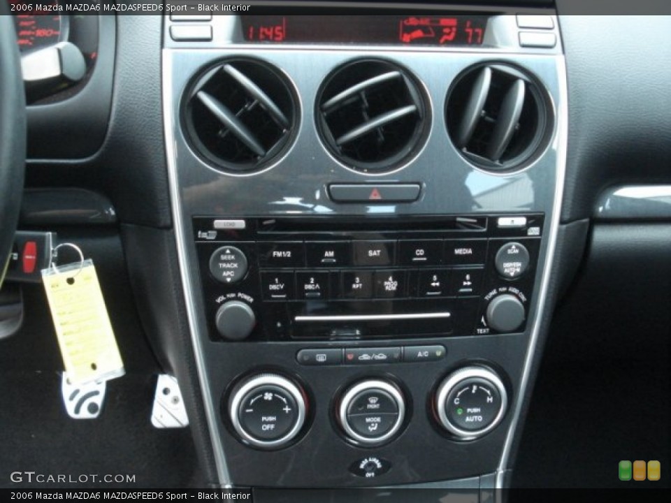 Black Interior Controls for the 2006 Mazda MAZDA6 MAZDASPEED6 Sport #70313013